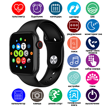 Фітнес браслет трекер Smart watch T500 Plus Розумний спортивний смарт годинник пульсометр з мікрофоном для здоров'я, фото 2