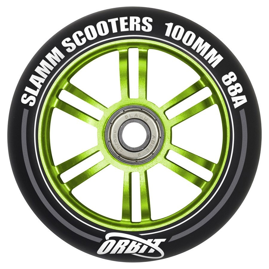Колесо для трюкового самоката Slamm Orbit green 100 мм