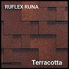 Бітумова черепиця RUFLEX RUNA — Теракота, Terracotta