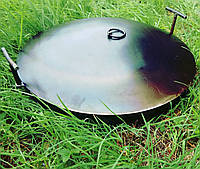 Сковорода диаметром 70 см из диска бороны, с крышкой