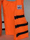 Рятувальний страхувальний жилет універсальний помаранчевий, фото 4
