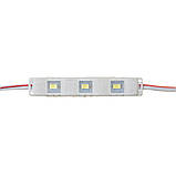 Модуль МТК 12V білий холодний 3led smd5730 1Вт IP65, фото 5