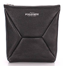 Косметичка-клатч кожи POOLPARTY THE X the-x-black черная