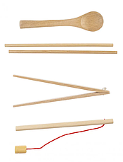 Розвиваюча дерев'яна гра 4 в 1, фото 5