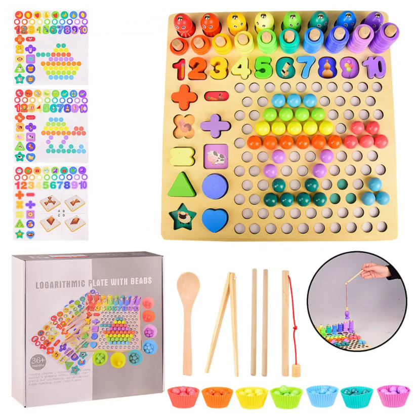 Розвиваюча дерев'яна гра 4 в 1