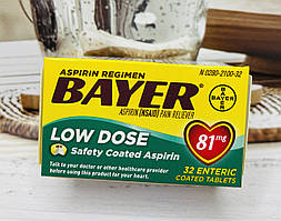 Аспірин сердечний Bayer Aspirin Low Dose 81мг, 32шт