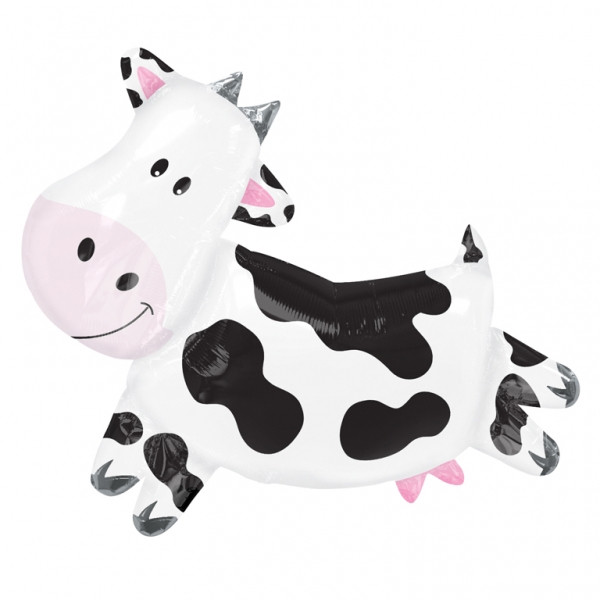 А 30" Large Farm Animal Cow Mylar Balloon. ольгована куля корови