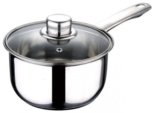 Ківш з кришкою WELLBERG 1.6 л 16 см 1210-WB-Ф, фото 1