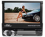 Автомагнітола 1DIN Pioneer 7150G GPS виїзної екран 7" FullHD 4x60W КОРЕЯ, USB,AUX,Fm 240 ватт + пульт на КЕРМО, фото 2