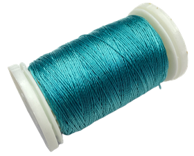 Нитка поліестер для ручного шиття та рукоділля dtex 233/3 колір Бірюзовий 2233