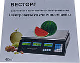 Ваги торговельні Весторг 40кг, фото 4