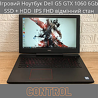 Игровой Ноутбук Dell G5 GTX 1060 6Gb SSD + HDD IPS FHD відмінний стан