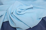 Американский креп жатий, колір голубий, фото 2