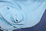 Американский креп жатий, колір голубий, фото 4
