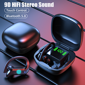 Бездротові блютуз-навушники для бігу AirPlus MD03 внутрішньоканальні. Чорний колір.