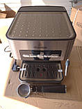 Кавомашина, кавоварка Crownberg CB-1566 1000W з капучинатором, фото 6
