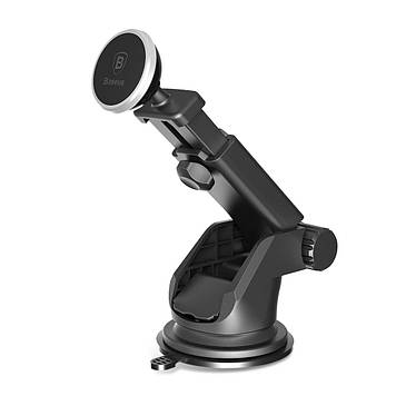 Автотримач Baseus Solid Series Telescopic Magnetic Car Mount, Silver (SULX-0S)