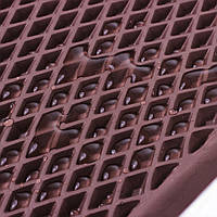 EVA лист ромб, коричневый с ячейками 12мм/100х150см