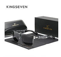 Брендові сонцезахисні окуляри Wayfarer з поляризованими лінзами N752 KINGSEVEN DESIGN Білий/Сірий