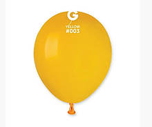 Латексна кулька пастель темний жовтий 5" / 03 / 13см Yellow Gemar