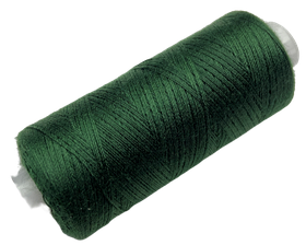 Нитка поліестер Армована No80 (аналог No40/2 400ярдів колір темно-зелений 220)