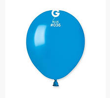 Латексна кулька металік синій 5" / 36 / 13см Blue Gemar