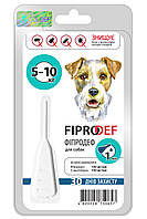 Фипродеф Fiprodef капли от блох клещей власоедов вшей для собак весом от 5 до 10 кг, 1 пипетка х 1 мл