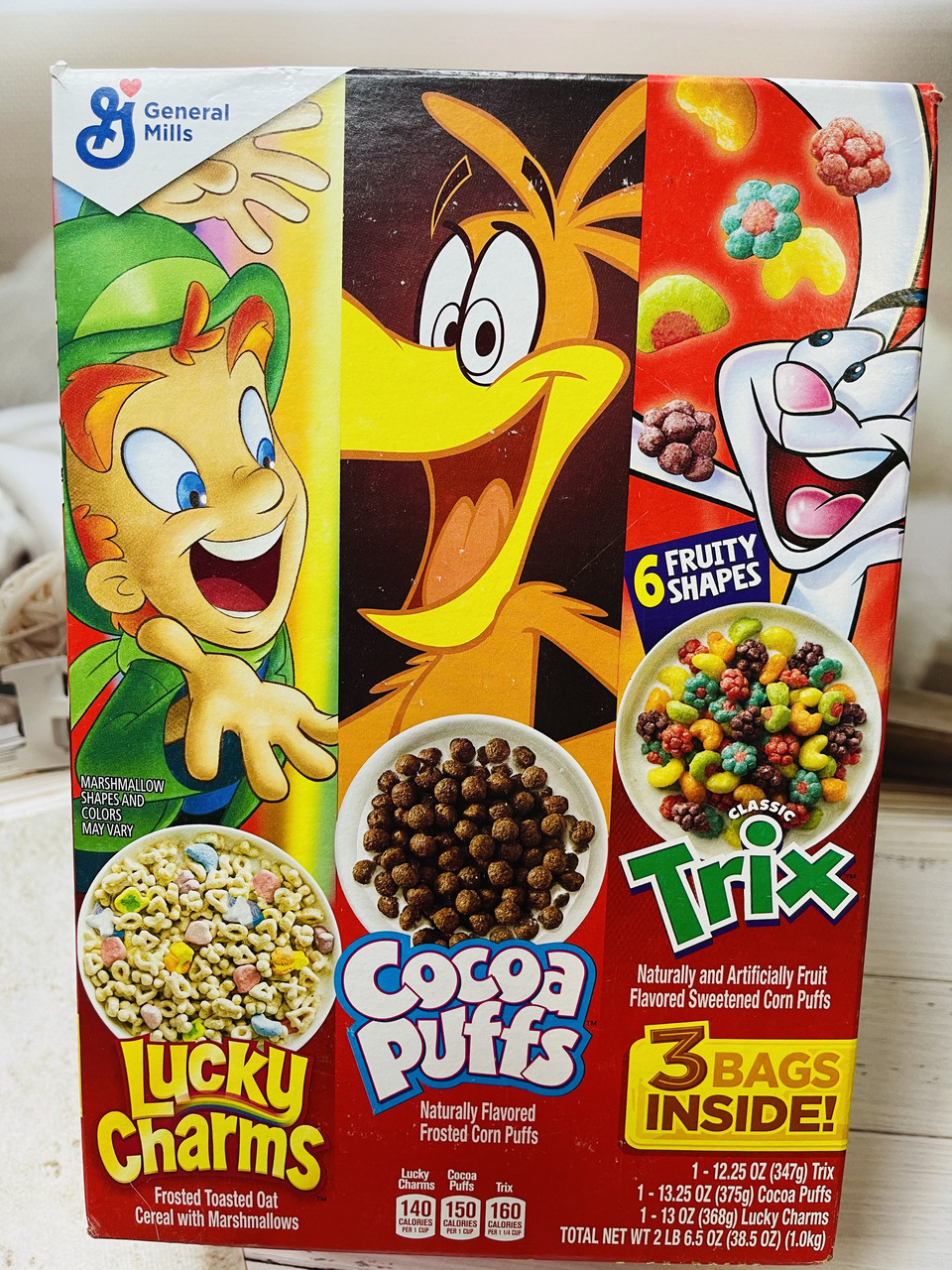 Сухий сніданок потрійна упаковка асорті General Mills