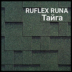 Бітумова черепиця RUFLEX RUNA — Тайга