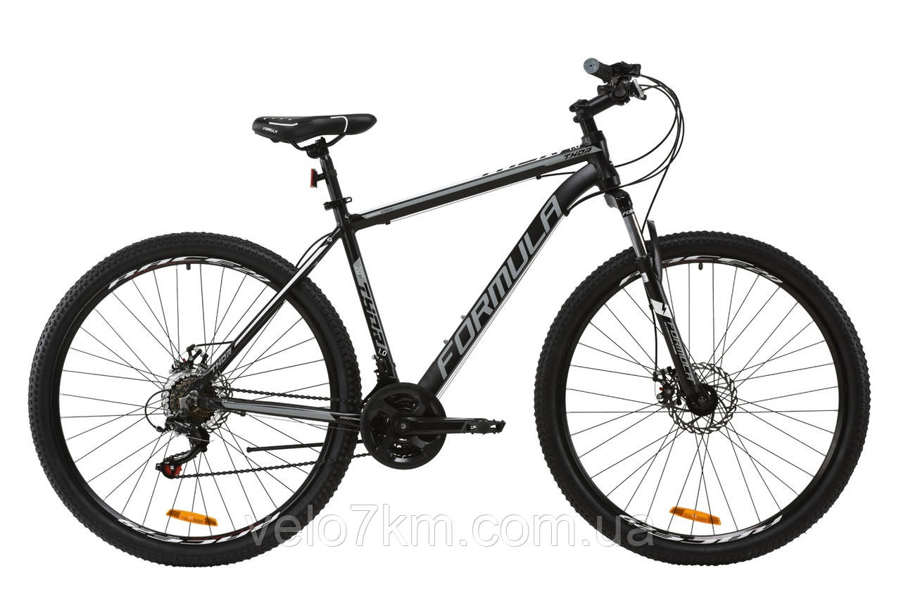 Гірський алюмінієвий велосипед Crosser Scorpio 29" рама 17" чорно-синій та чорно-червоний (SHIMANO)