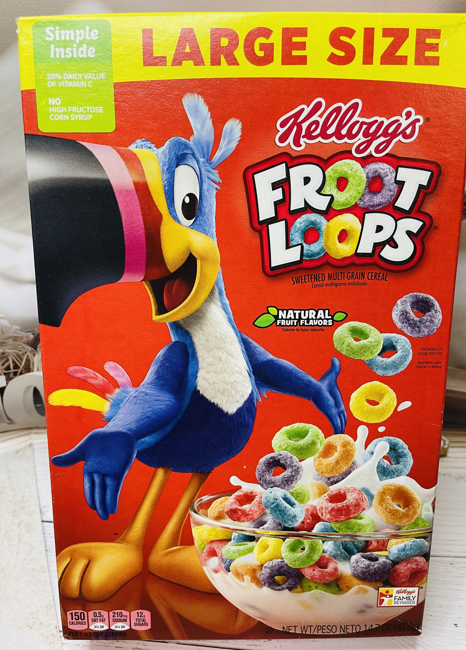 Сухий сніданок Kellogg's Froot Loops фруктові кільця