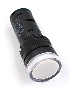 Світлодіодний індикатор AD16-16DS 24v AC/DC білий, фото 1