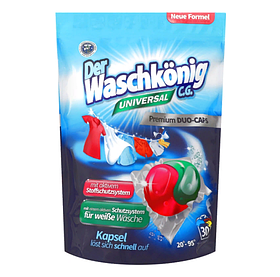 Капсули для прання Waschkonig Universal Duo Caps 30 шт.
