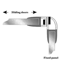 Магнітний ущільнювач для душової кабіни ( МСМ1 ) довжиною 2 м, фото 2