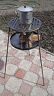 Решетка гриль круглая для барбекю и мангала сковороды из диска бороны жаровни для копчения и саджа КРК-1