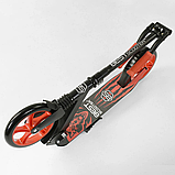 Дитячий двоколісний самокат Best Scooter "WOLF" 52738, амортизатор, колеса 200, чорний із червоним, фото 5