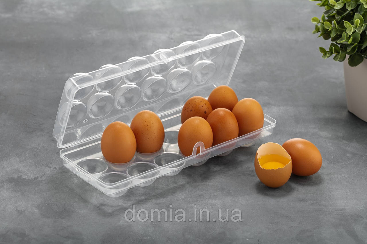 Лоток для яєць з кришкою (12 шт) (28 х 11 х 8 СМ) ЕMHOUSE Туреччина EP-140