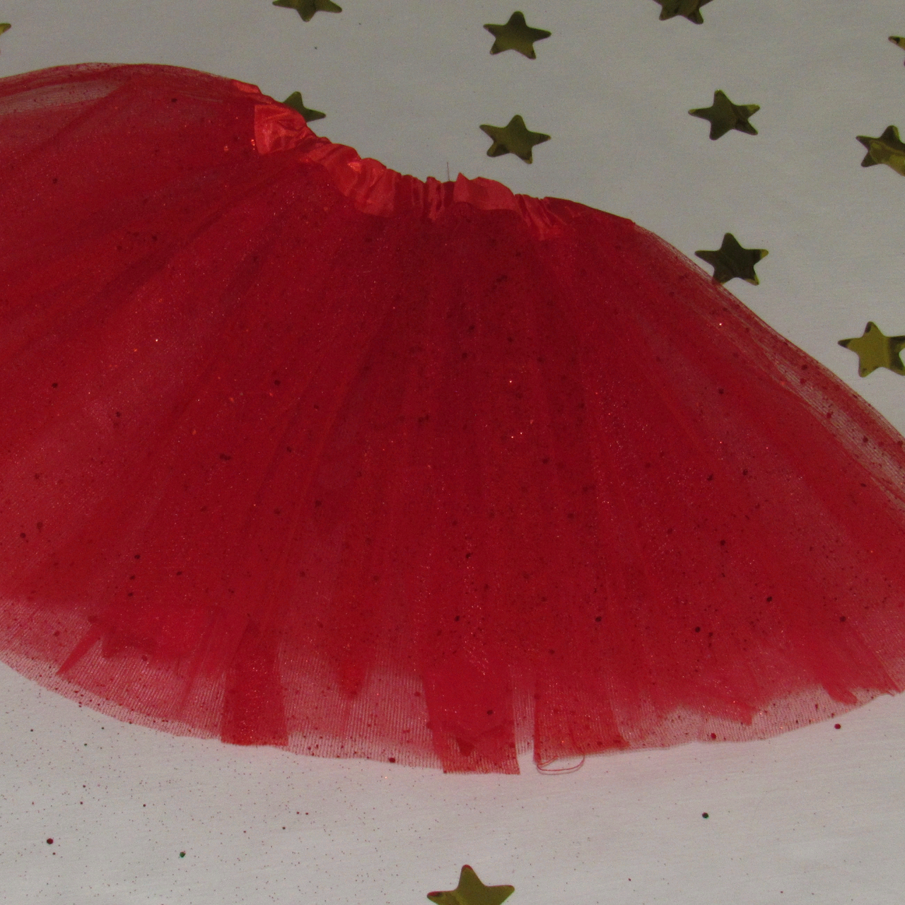 Спідниця дитяча пачка карнавальна пишна з фатину червоного кольору