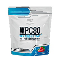 Протеїн BodyPerson Labs WPC 80 Whey Protien 900 g Клубника