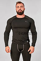 Рашгард (лонгслив) Nike Pro Combat, спортивна компресійна футболка з довгими рукавами