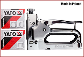 Степлер меблевий 4-в-1 скоби, цвях, шпилька Yato YT-7000