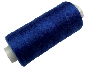 Нитка поліестер армована No80 (аналог No40/2 400ярдів колір синій 297)