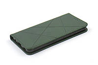 Чехол книжка Business Line для Samsung Galaxy A52 / A52s Экокожа Темно-зеленый