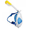 Повнолицьова панорамна маска для снорклінга FreeBreath M2068G (S / M) Blue, фото 2