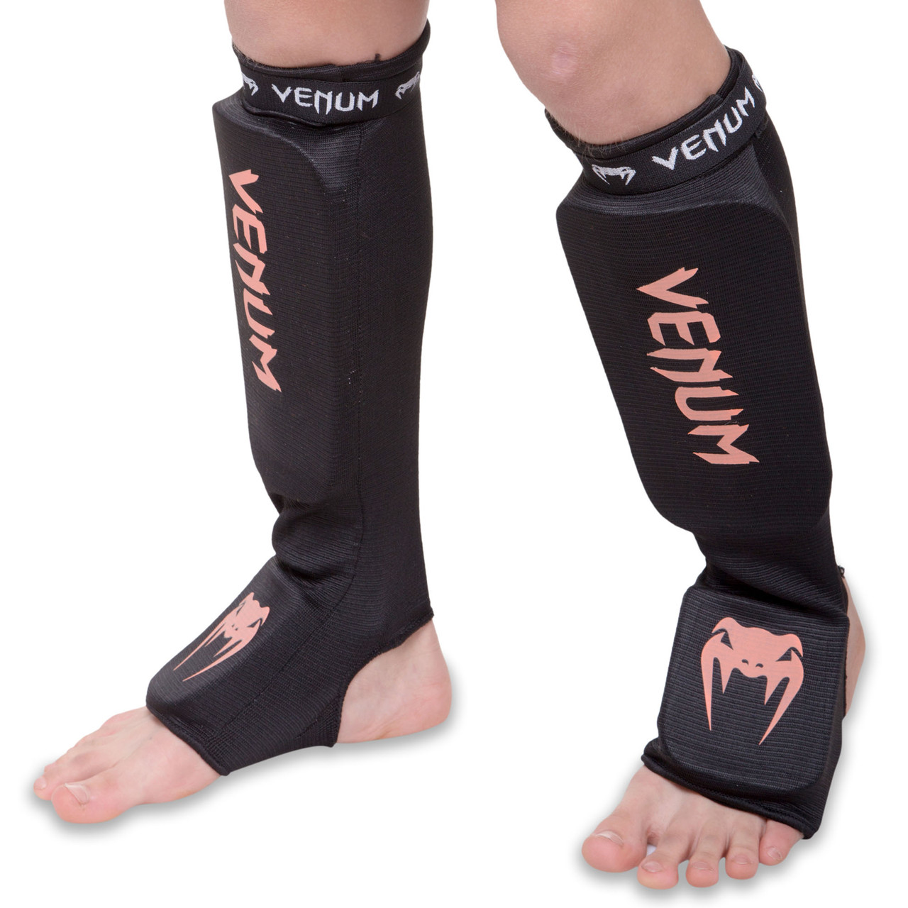 Захист для ніг панчішного типу (голень і стопа) Venum 6239 розмір XS Black-Orange