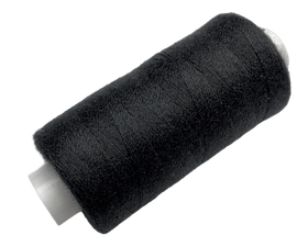 Нитка поліестер Армована No50 (аналог No36 джинсова) 200ярдів колір чорний 01