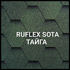 Бітумова черепиця RUFLEX SOTA — Тайга, Taiga