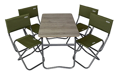 Комплект меблів складаний стіл і стільці Novator SET-5 (100х60)