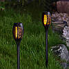 Декоративний садовий світильник (факел) WUS на сонячній батареї з імітацією вогню Flame Light 96 Led, фото 9