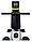 Гребний тренажер для дому до 160 кг Besport BS-6031R DRAGER магнітний чорно-жовтий, фото 6